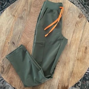 Figs Moss High Waisted Yola Skinny Scrub Pants